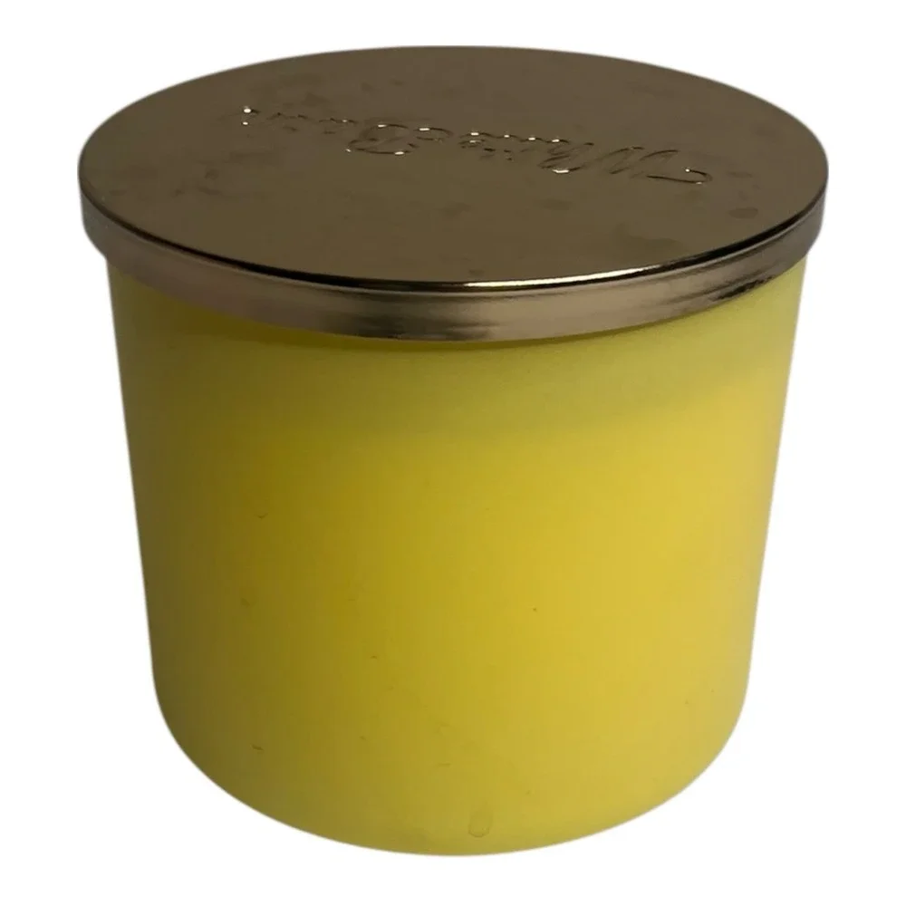 Bath & Body Works Sugared Lemon Zest 3 Wick Scented Candle  14.5 oz w/ lid